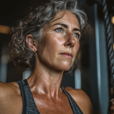 Активні люди старшого віку займаються фітнесом